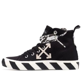 Zapatillas de lona Vulcanized de caña media «Black White»