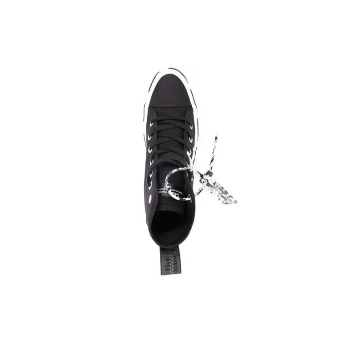 Zapatillas de lona Vulcanized de caña media «Black White»