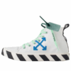 Zapatillas de lona Vulcanized de caña media «Blanco Azul Verde Negro»