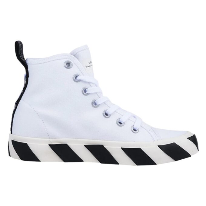 Zapatillas de lona Vulcanized de caña media Negro/Blanco