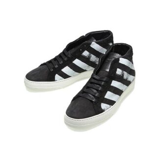 Zapatillas de ocio de caña alta Negro/Blanco