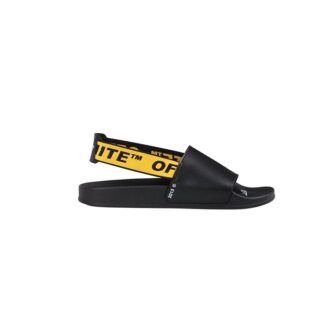 Zapatillas de personajes, sandalias de moda, negro y amarillo