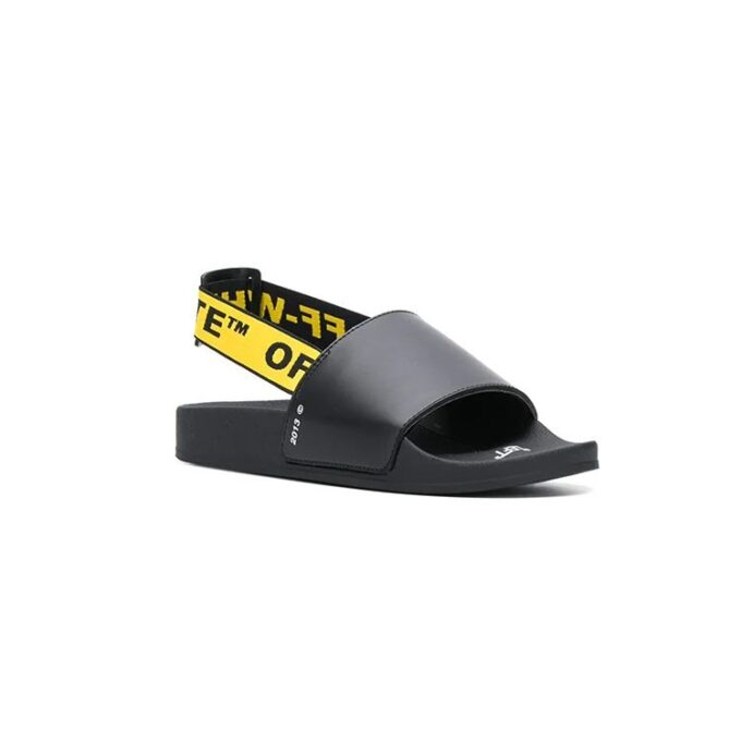 Zapatillas de personajes, sandalias de moda, negro y amarillo