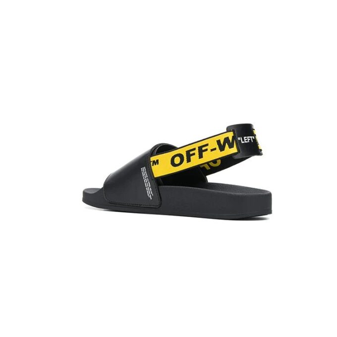 Zapatillas de personajes, sandalias de moda, negro y amarillo