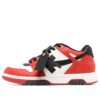 Zapatillas de piel con paneles Out Of Office «Rojo, negro y blanco»