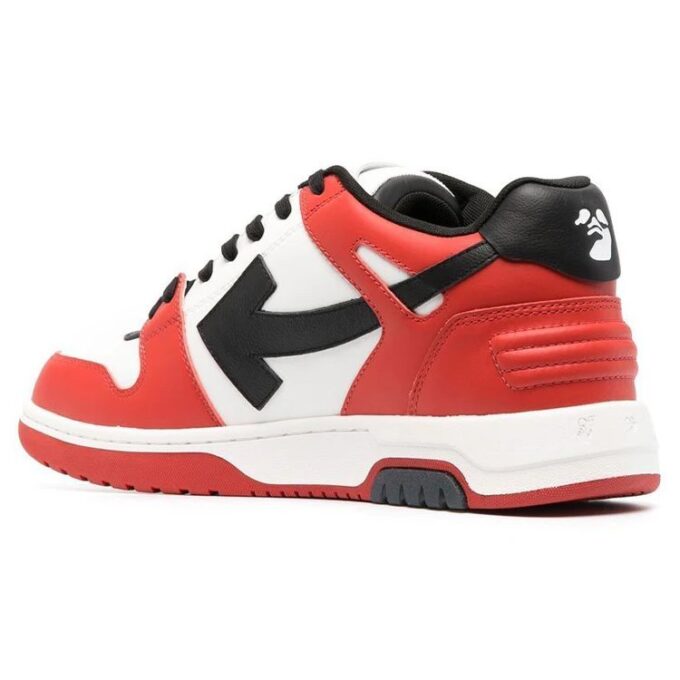 Zapatillas de piel con paneles Out Of Office «Rojo, negro y blanco»