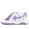 Zapatillas de piel de caña baja Off-White Out Of Office «Morado y blanco»