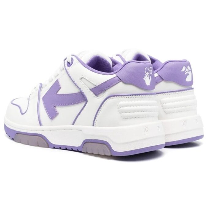 Zapatillas de piel de caña baja Off-White Out Of Office «Morado y blanco»