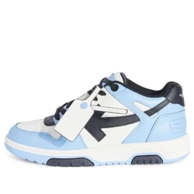 Zapatillas de piel de caña baja Out Of Office «Azul, negro y blanco»