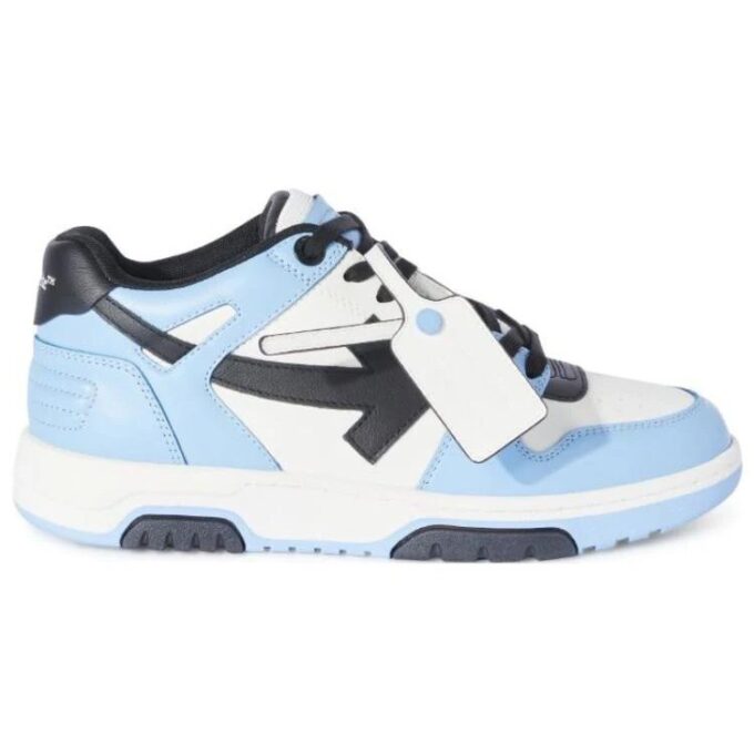 Zapatillas de piel de caña baja Out Of Office «Azul, negro y blanco»