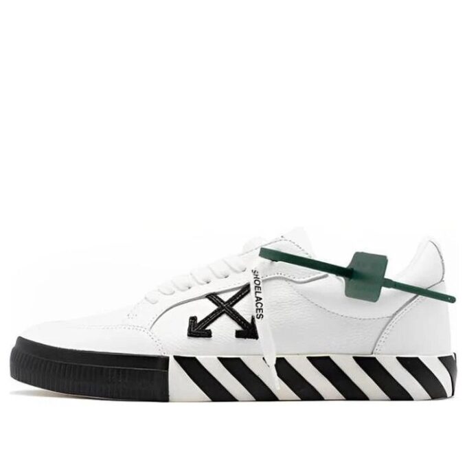 Zapatillas de piel Vulc Low «Blanco Negro»