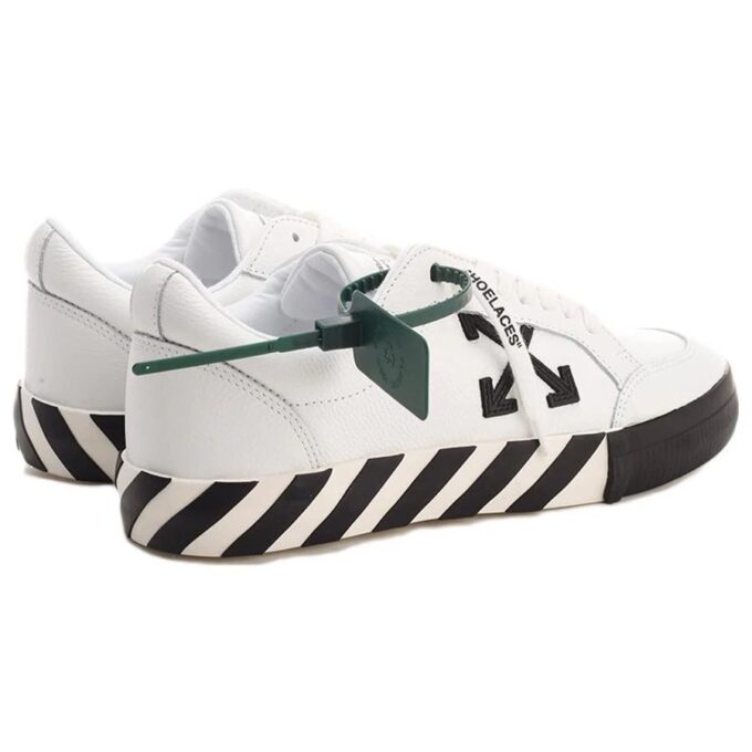 Zapatillas de piel Vulc Low «Blanco Negro»