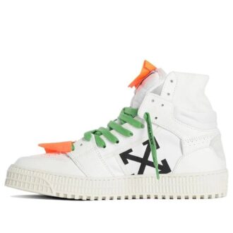 Zapatillas de skate casuales retro de caña alta Off-White C/O Virgil Abloh, color blanco