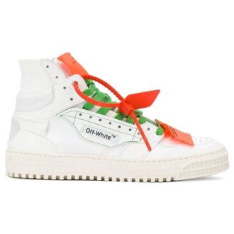 Zapatillas de skate casuales retro de caña alta Off-White C/O Virgil Abloh, color blanco
