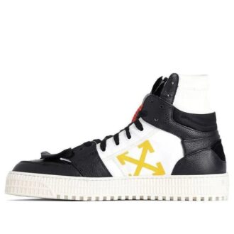 Zapatillas de skate de caña alta Off-Court, negro/amarillo