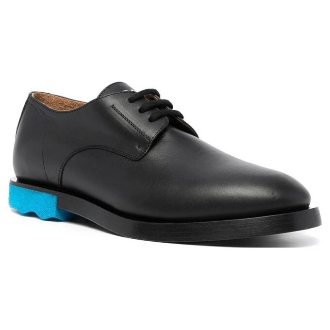 Zapatillas Derby con suela en contraste «Negro Azul»