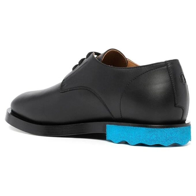 Zapatillas Derby con suela en contraste «Negro Azul»