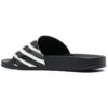 Zapatillas industriales «Diagonal Stripe – Negro Blanco»
