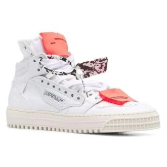 Zapatillas Off-White Court 3.0 de caña alta Blanco/Naranja