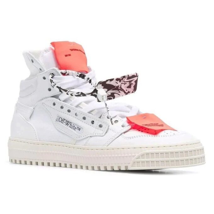 Zapatillas Off-White Court 3.0 de caña alta Blanco/Naranja