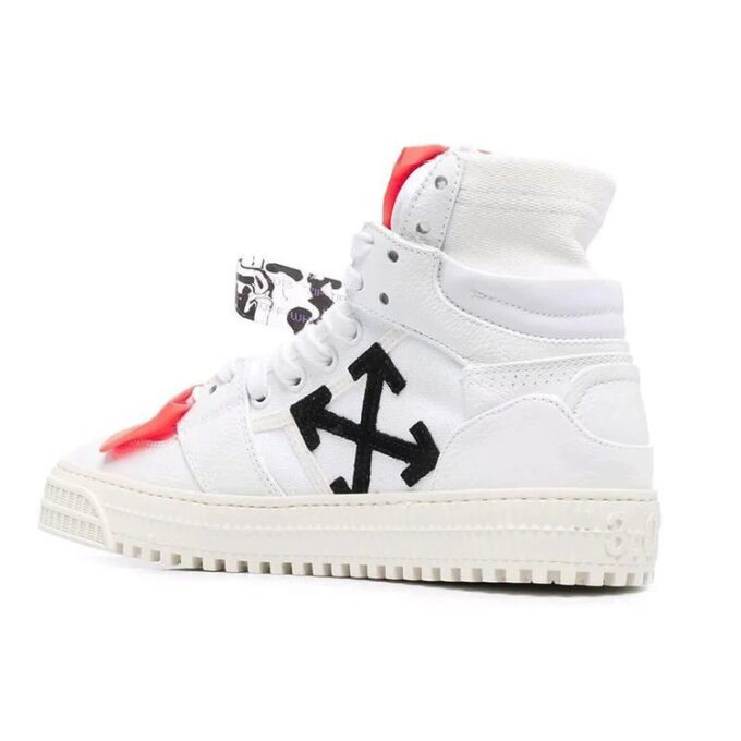Zapatillas Off-White Court 3.0 de caña alta Blanco/Naranja