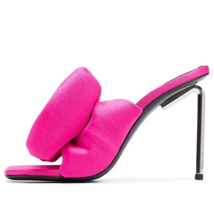 Zapatillas Off-White de tela fucsia Allen Muller, moradas