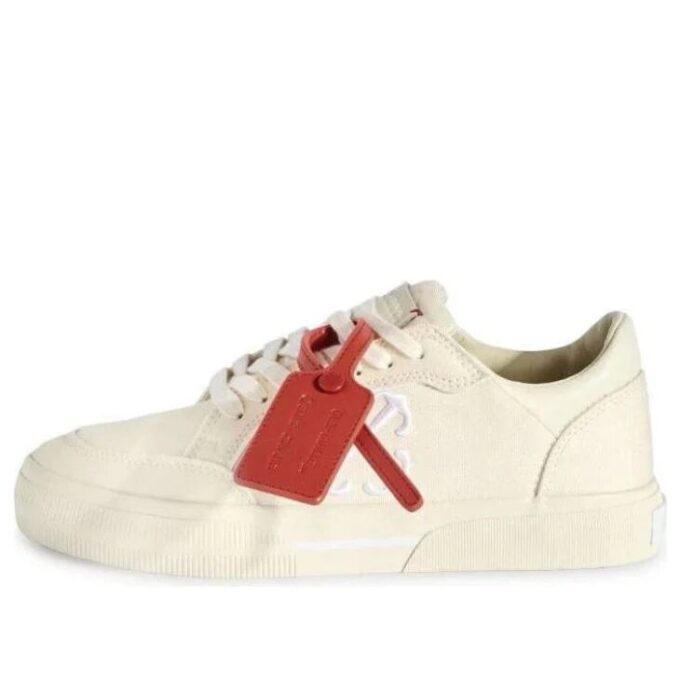 Zapatillas Off-White New Low de lona Vulcanized «Beige»