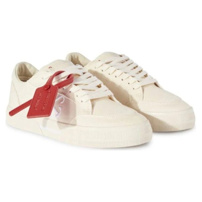Zapatillas Off-White New Low de lona Vulcanized «Beige»