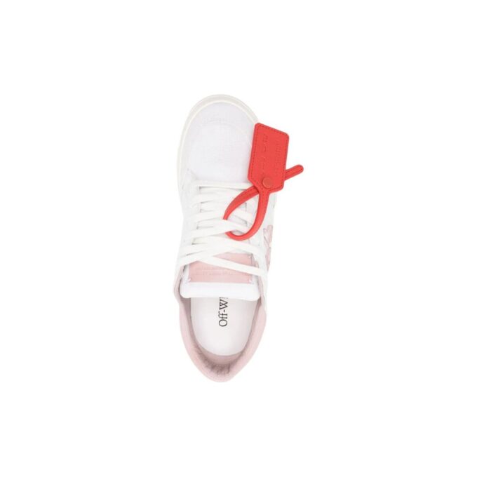 Zapatillas Off-White New Low de lona Vulcanized «White Light Pink»