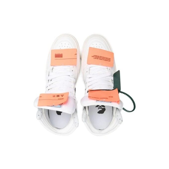 Zapatillas Off-White Off-Court 3.0 de piel y lona «White Orange»
