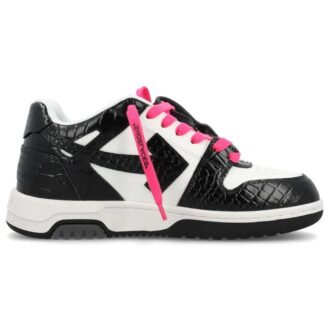 Zapatillas Off-White Out Of Office con efecto cocodrilo «Negro Rosa Blanco»