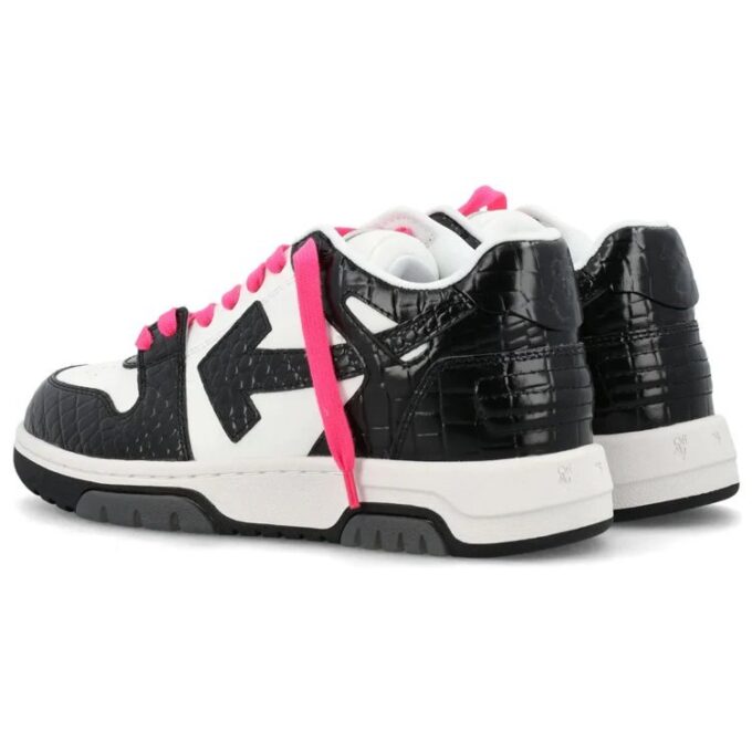 Zapatillas Off-White Out Of Office con efecto cocodrilo «Negro Rosa Blanco»