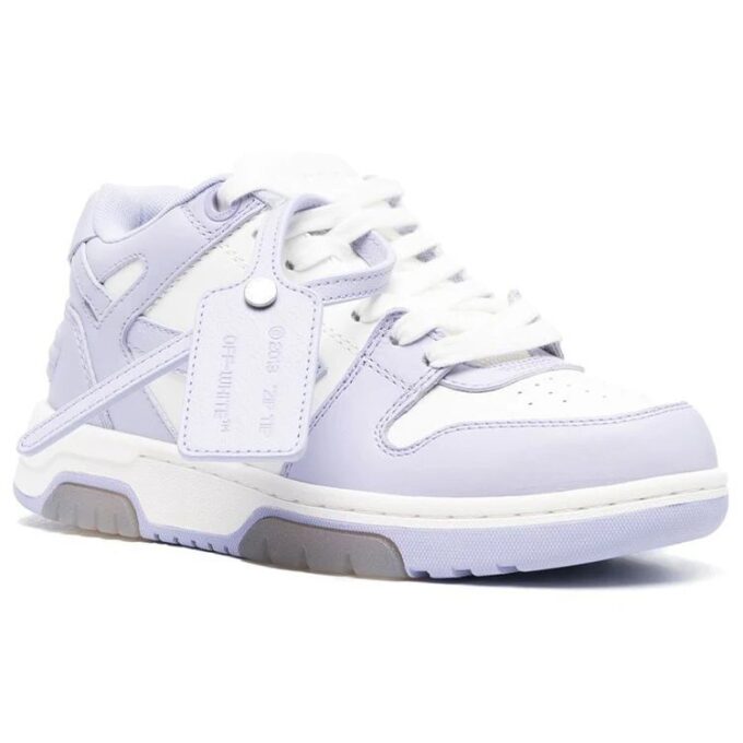 Zapatillas Off-White Out Of Office de piel de becerro «Purple White»
