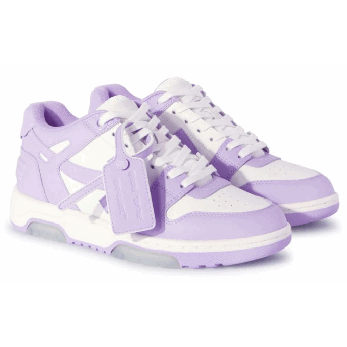 Zapatillas Off-White Out Of Office de piel de becerro «Purple White»
