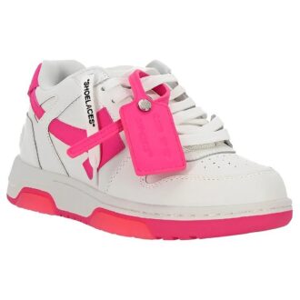 Zapatillas Off-White Out Of Office de piel de becerro «White Red»