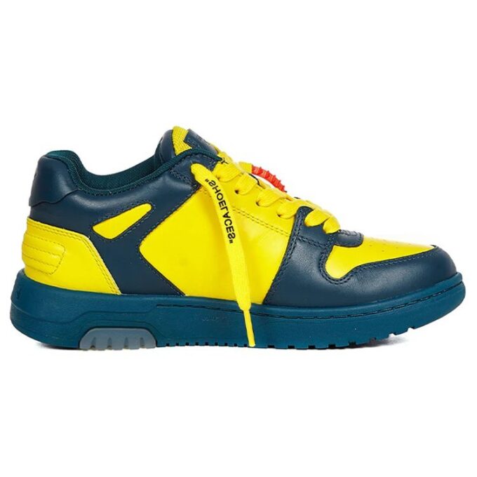 Zapatillas Off-White Out Of Office Low Azul/Amarillo