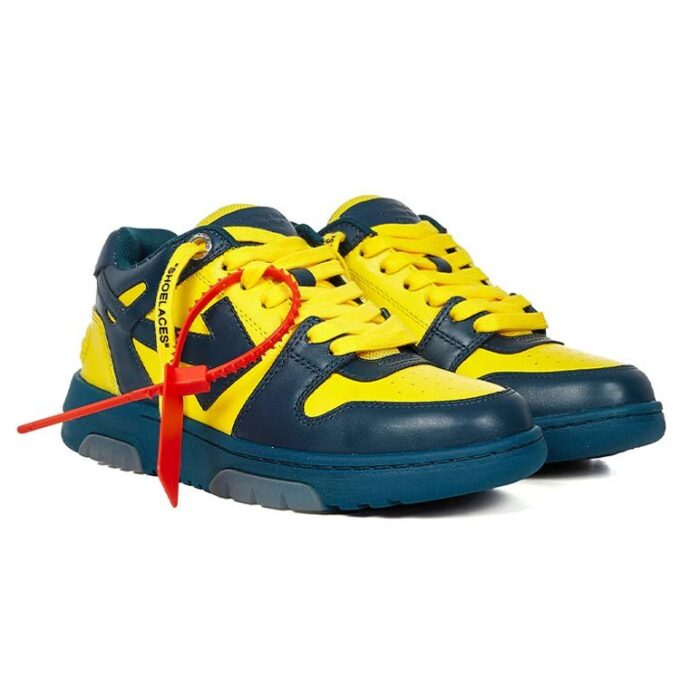 Zapatillas Off-White Out Of Office Low Azul/Amarillo