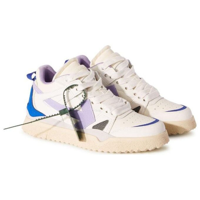 Zapatillas Off-White Sponge de caña media «Blanco, azul y morado»