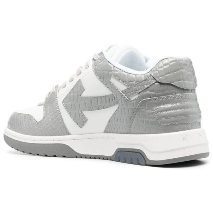Zapatillas Out Of Office con estampado de cocodrilo «Grey White»