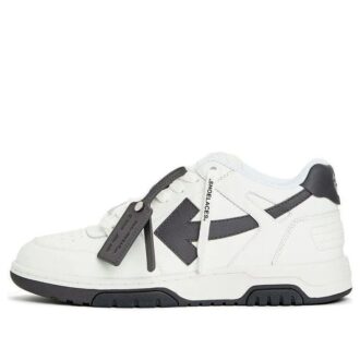 Zapatillas Out Of Office de piel de becerro «Blanco Negro»