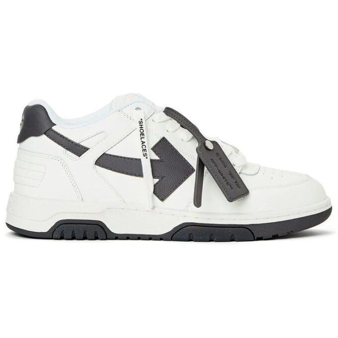 Zapatillas Out Of Office de piel de becerro «Blanco Negro»