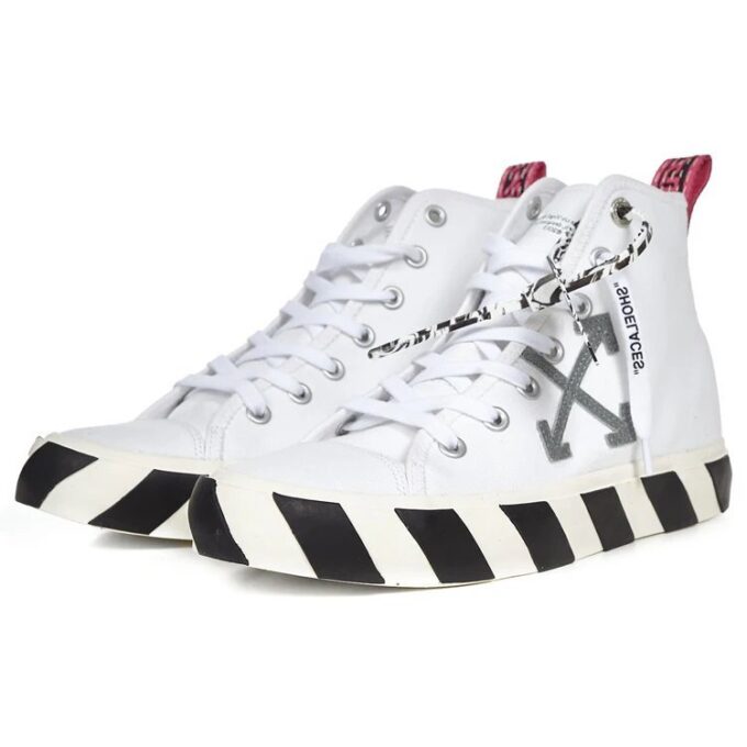 Zapatillas Vulc de caña media «Blanco Negro»